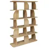 SWEEEK Etagère. bibliothèque exotique décor bois manguier 5 niveaux. s...