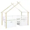 SWEEEK Lit enfant 90 x 190 cm bois de pin sommier à lattes inclus et 2...