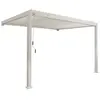 SWEEEK Pergola bioclimatique aluminium beige adossée lames orientables...