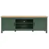 Meuble TV 2 portes vert 160 cm - Sana