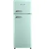 Helvetia Retro Koelvriescombinatie HRDPER206EMG1 - Muntgroen - 144 cm ...