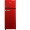 Helvetia Retro Koelvriescombinatie HRDPER206ER1 - Rood - 144 cm Hoog -...