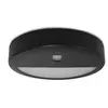 Collerette asym pour plafonnier clipso Ø280 x 50 mm Miidex Lighting noir - avec-ouverture