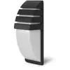 MIIDEX LIGHTING Applique Mural E27 Grille Vertical Ip44 Anthracite
