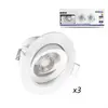 Spot LED SMD Orientable 5W 3 - VISION-EL - Blanc - Rond - Blanc chaud ...