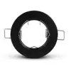 VISION-EL Support Spot Encastrable Plafond Rond Noir Ø78 mm