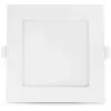 MIIDEX LIGHTING Plafonnier Led 150x150mm 10w Blanc Équivalent 100w - Blanc Chaud 3000k