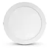 Vision-el - Plafonnier led slimy pc 24W Rond Ø300 mm Miidex Lighting® blanc-chaud-3000k - blanc