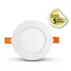 Vision-el - Plafonnier led slimy ii 6W Rond Ø120 mm Miidex Lighting® blanc-chaud-3000k - blanc