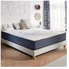 NATURALEX Matelas Perfect Sleep 160x200 cm - Hybrid - Ressorts ensachés+Latex+Mousse Viscoélastique HR - Soutien mi-ferme 7 zones - 24 cm