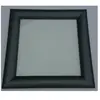 4M Hublot Carré Gris ral 7016 pvc 300x300 mm à visser vitrage sablé