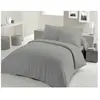 PARURE DE COUETTE LOVELY HOME - 220x240 cm - 100% COTON - GRIS CLAIR