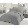 PARURE DE COUETTE LOVELY HOME - 240x260 cm - 100% COTON - GRIS CLAIR