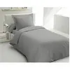 PARURE DE COUETTE LOVELY HOME - 140x200 cm - 100% COTON - GRIS CLAIR
