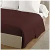 LOVELY HOME Drap Plat 100% coton 180x290 cm -1 personne - Marron