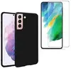 Coque de protection Noir + Verre trempé pour Samsung Galaxy S21 FE ave...