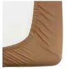 Trois Kilos Sept Drap housse en coton Camel (60 x 120 cm)