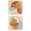 Trois Kilos Sept Lot de 2 puzzles bébé en bois