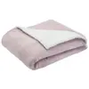 Trois Kilos Sept Couverture en sherpa Wooly vieux rose (100 x 140 cm)