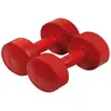 Paire dhaltère ciment Sporti France - rouge - 3 kg
