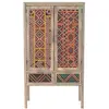 Armoire Massaï - RENDEZ VOUS DECO - 2 portes - 2 tiroirs - Cannage col...