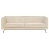 RENDEZ VOUS DECO Canapé Gatsby 3 places en velours beige