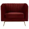 Fauteuil en velours bordeaux - Gatsby - Rendez-Vous Déco