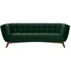Canapé 3 places en velours vert foncé - Mona - Rendez-Vous Déco