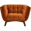 RENDEZ VOUS DECO Fauteuil Mona en velours orange