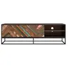 Meuble TV - RENDEZ VOUS DECO - Krabi - Bois recyclé - Porte(s) - Marro...