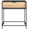 Table de chevet - RENDEZ VOUS DECO - Jakson - Bois dacacia - Métal noi...