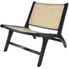RENDEZ VOUS DECO Fauteuil Kilka en teck noir et rotin naturel