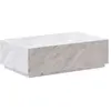 RENDEZ VOUS DECO Table basse en marbre blanc Izaé