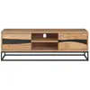 RENDEZ VOUS DECO Meuble TV Alabama en bois d'acacia massif et métal 140 cm