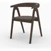 Chaise en bois dhévéa foncé - Hawa - Rendez-Vous Déco