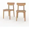 Lot de 2 chaises de jardin en bois de teck recyclé - Lufy - Rendez-Vou...
