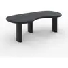 Table basse organique en bois massif de mindi noir - Brandan - Rendez-...