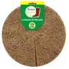 TERRE JARDIN Lot de 2 disques de paillage coco fibres naturelles - 19 cm - Marron
