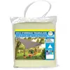 TERRE JARDIN Voile d'ombrage triangulaire - 5 mètres - Ecru