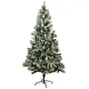 LA BOUTIQUE DE NOEL Sapin de Noël artificiel vert enneigé blanc Blooming - Arbre pour décoration de Noël avec support métallique 150 cm