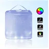 SAMPA Lanterne solaire gonflable et étanche extérieur 10 LED RGB 7 couleurs