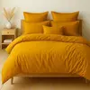 Parure Housse De Couette 3pcs 260x240cm 100% Coton 57fils Safran