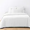 Parure Housse De Couette 3pcs 240x220cm 100% Coton 57fils Blanc