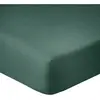 Drap Housse 140x190cm Bonnet 35cm 100% Coton 57fils Bleu Canard