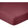 Drap Housse 140x190cm Bonnet 35cm 100% Coton 57fils Cerise