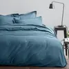 HOUSSE DE RÊVE Parure de lit 3 pièces - Satin de Coton Horizon - Bleu