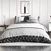 Parure de lit housse de couette avec taie doreiller 100% Coton 57 fils...