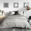 Parure housse de couette 3pcs 260x240cm 100% coton 57fils lattice