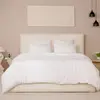 Parure de couette 3 pcs 240x220 100% gaze de coton lavé blanc pur