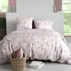 Parure housse de couette 3pcs 260x240cm + 2 taies 100% coton 57fils al...